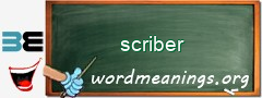 WordMeaning blackboard for scriber